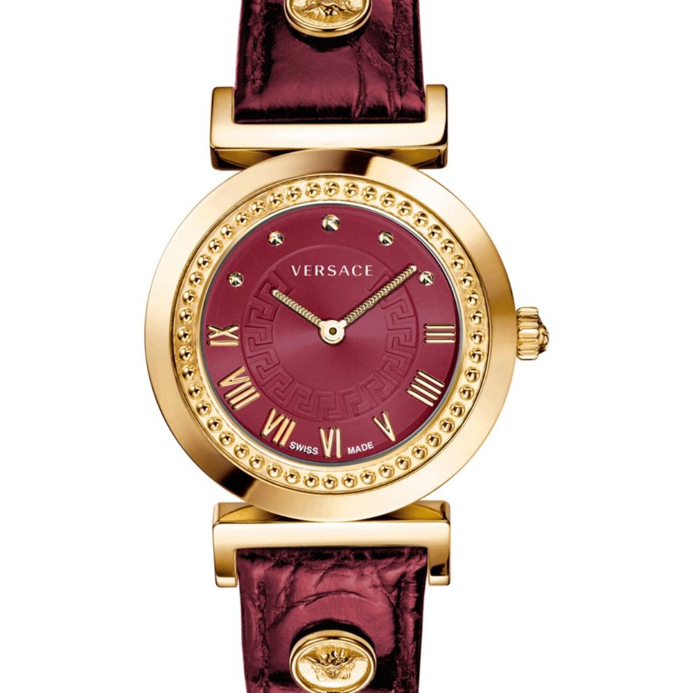 Versace Women's Gold Red 35mm Fashion Watch